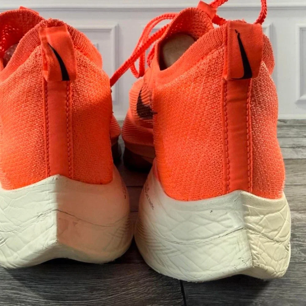 Nike Air Zoom Alphafly Next% orange running shoes mens size 12.5